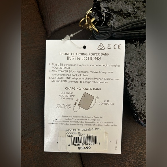 Liz Claiborne phone charging wallet - Picture 5 of 5